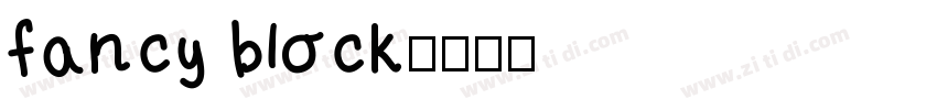 fancy block字体转换